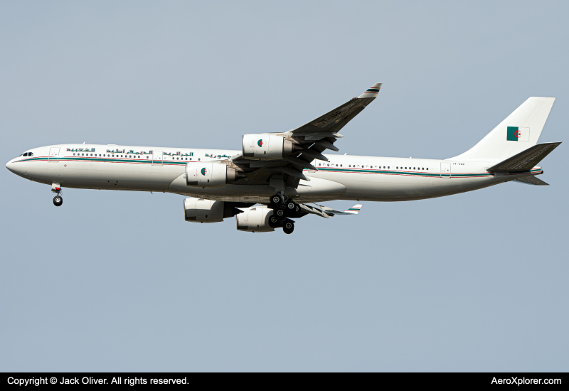 Photo of 7T-VPP - Algeria Government Airbus A340-500 at JFK on AeroXplorer Aviation Database