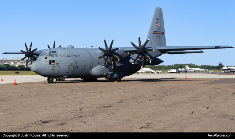 Photo of 92-3281 - USAF - United States Air Force Lockheed C-130H Hercules at KTPA on AeroXplorer Aviation Database