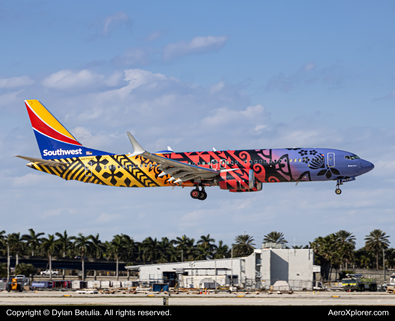 Photo of N8710M - Southwest Airlines Boeing 737 MAX 8 at FLL on AeroXplorer Aviation Database