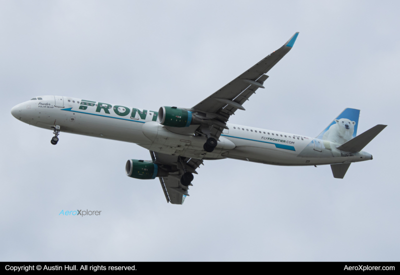 Photo of N711FR - Frontier Airlines Airbus A321-200 at CLE on AeroXplorer Aviation Database