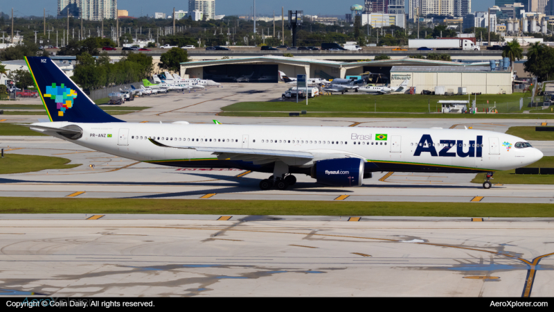 Photo of PR-ANZ - Azul Airbus A330-900 at FLL on AeroXplorer Aviation Database