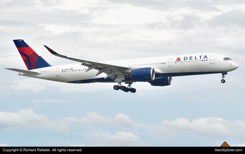 Photo of N519DN - Delta Airlines Airbus A350-900 at MCO on AeroXplorer Aviation Database