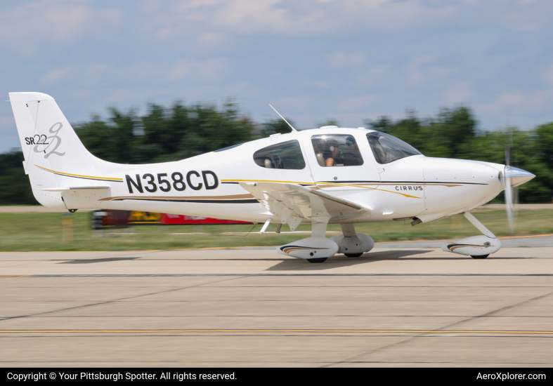 Photo of N358CD - Private  Cirrus SR-22 at AGC on AeroXplorer Aviation Database