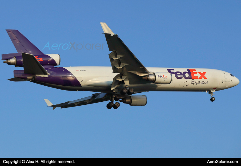 Photo of N606FE - FedEx McDonnell Douglas MD-11F at BOS on AeroXplorer Aviation Database
