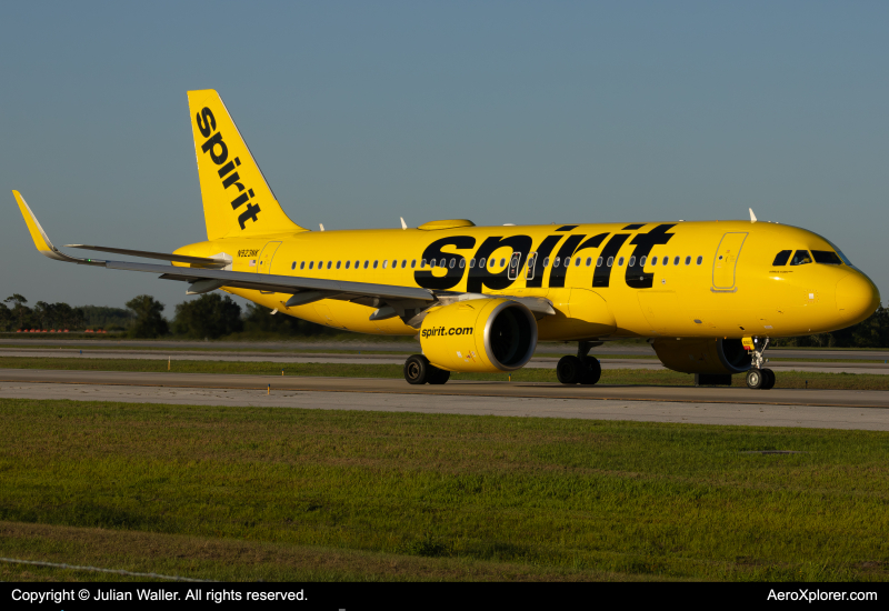 Photo of N923NK - Spirit Airlines Airbus A320NEO at MCO on AeroXplorer Aviation Database