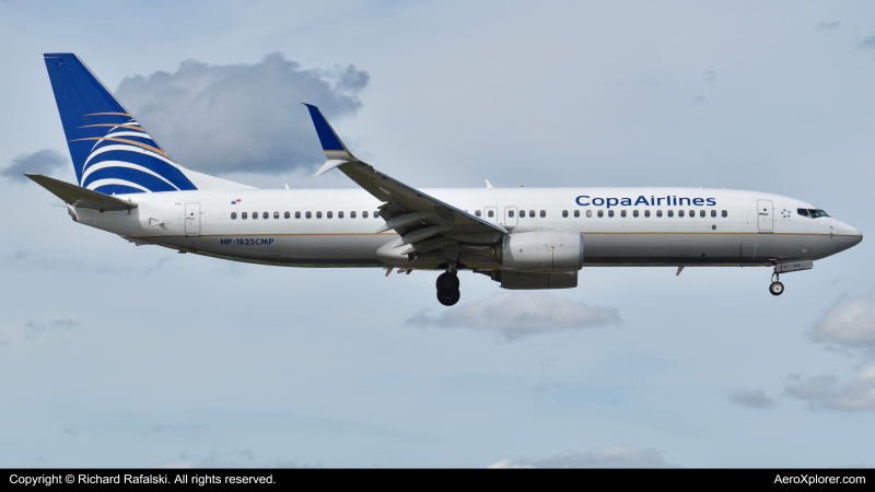 Photo of HP-1825CMP - Copa Airlines Boeing 737-800 at MIA on AeroXplorer Aviation Database