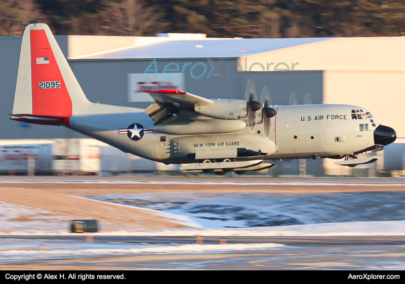 Photo of 92-1095 - USAF - United States Air Force Lockheed LC-130H Hercules at MHT on AeroXplorer Aviation Database