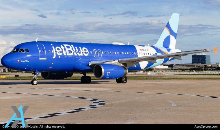 Photo of N516JB - JetBlue Airways Airbus A320 at TPA on AeroXplorer Aviation Database