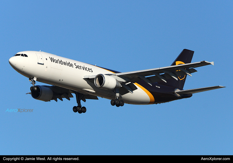 Photo of N133UP - United Parcel Service Airbus A300F-600 at SJC on AeroXplorer Aviation Database