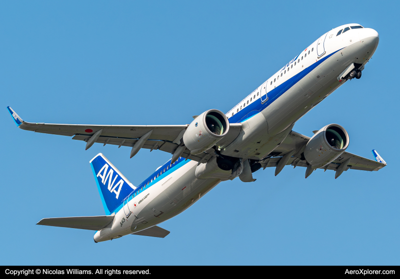 Photo of JA143A - All Nippon Airways Airbus A320NEO at HND on AeroXplorer Aviation Database