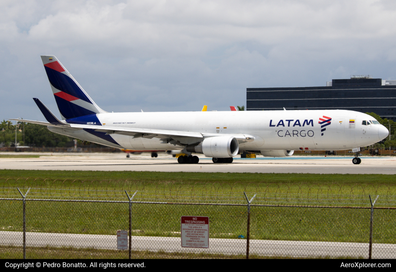 Photo of N538LA - LATAM Cargo Boeing 767-300F at MIA on AeroXplorer Aviation Database
