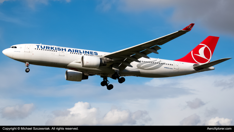 Photo of TC-JIR - Turkish Airlines Airbus A330-200 at LHR on AeroXplorer Aviation Database