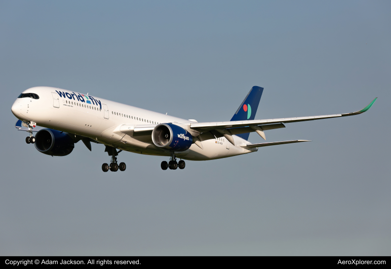 Photo of EC-NTB - World2Fly Airbus A350-900 at BWI on AeroXplorer Aviation Database