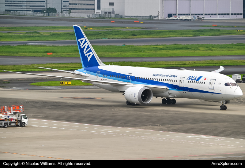 Photo of JA838A - All Nippon Airways Boeing 787-8 at HND on AeroXplorer Aviation Database