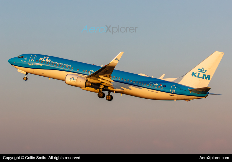 Photo of PH-BGA - KLM Boeing 737-8K2 at AMS on AeroXplorer Aviation Database