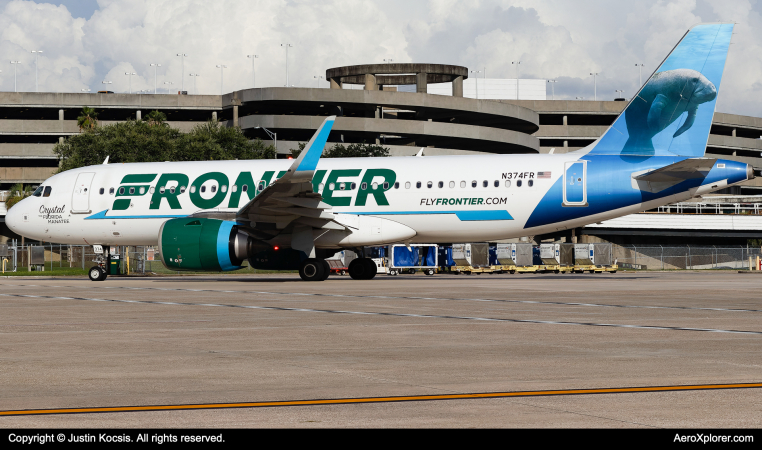 Photo of N374FR - Frontier Airlines Airbus A320NEO at TPA on AeroXplorer Aviation Database