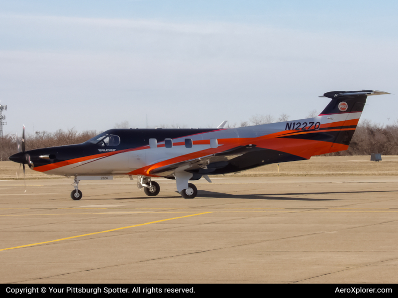 Photo of N1227Q - Private  Pilatus PC-12 at AGC on AeroXplorer Aviation Database