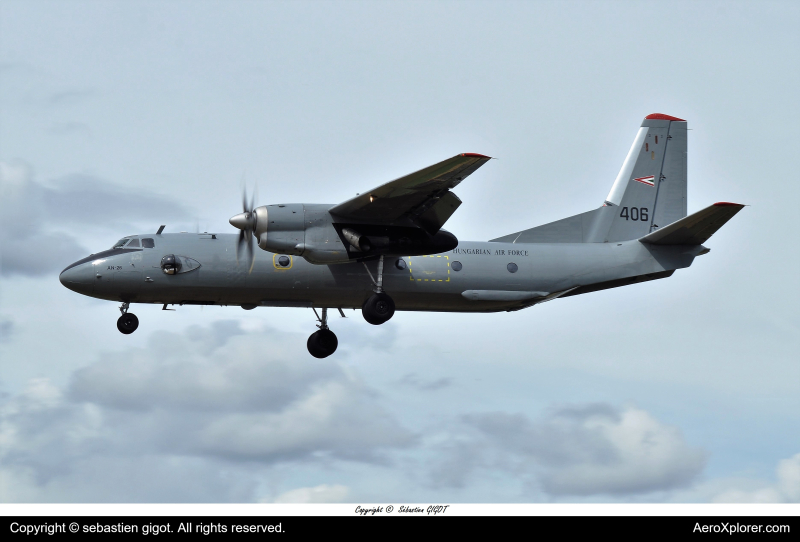 Photo of 406 - hungarian air force Antonov An-26 at ETNG on AeroXplorer Aviation Database