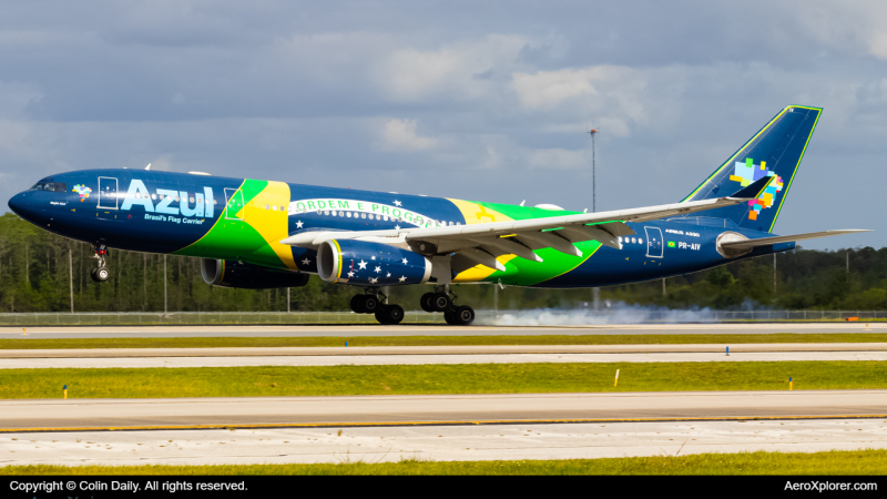 Photo of PR-AIV - Azul  Airbus A330-200 at MCO on AeroXplorer Aviation Database