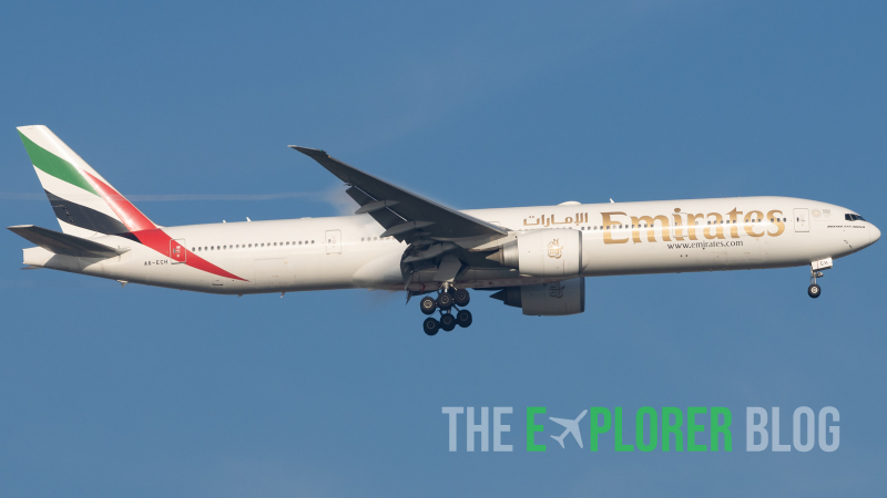 Photo of A6-ECH - Emirates Boeing 777-300ER at SIN on AeroXplorer Aviation Database
