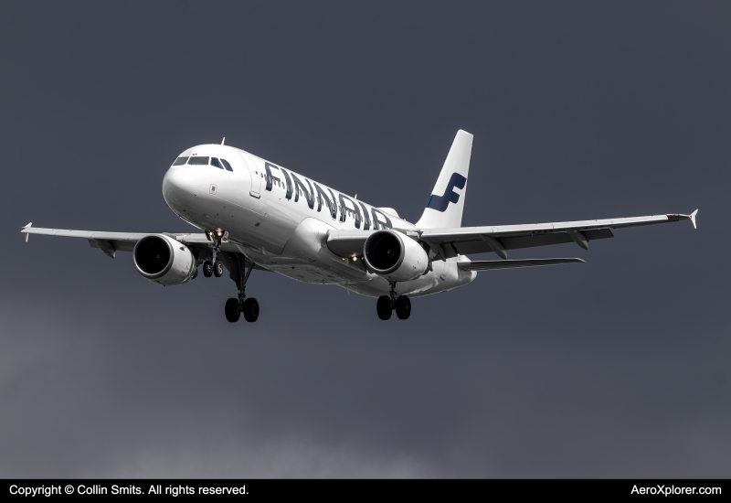 Photo of OH-XLF - Finnair Airbus A320-214 at LHR on AeroXplorer Aviation Database