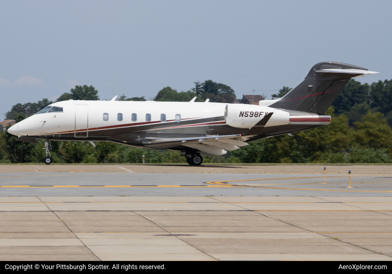 Photo of N598FX - Flexjet Bombardier Challenger 350  at AGC on AeroXplorer Aviation Database