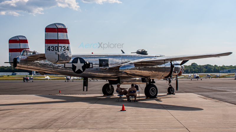 Photo of N9079Z - PRIVATE  North American B-25 Mitchell at HEF on AeroXplorer Aviation Database
