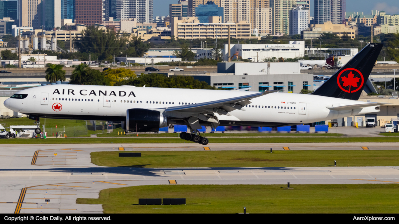 Photo of C-FNNH - Air Canada Boeing 777-200LR at FLL on AeroXplorer Aviation Database
