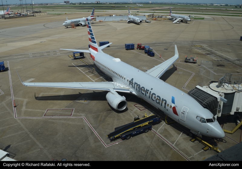 Photo of N835NN - American Airlines Boeing 737-800 at DFW on AeroXplorer Aviation Database