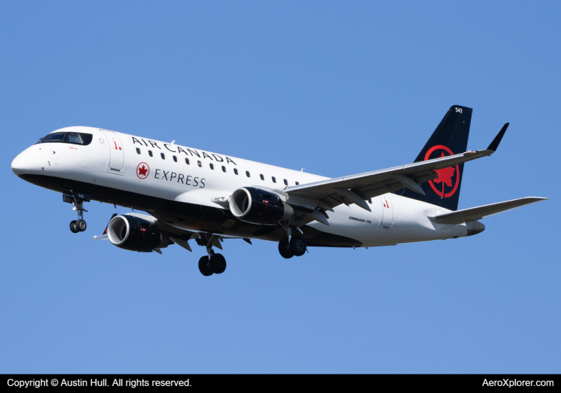 Photo of C-FXJC - Air Canada Express Embraer E175 at PIT on AeroXplorer Aviation Database