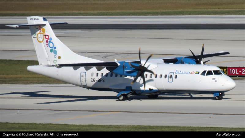 Photo of C6-BFS - Bahamasair ATR 42-600 at FLL on AeroXplorer Aviation Database