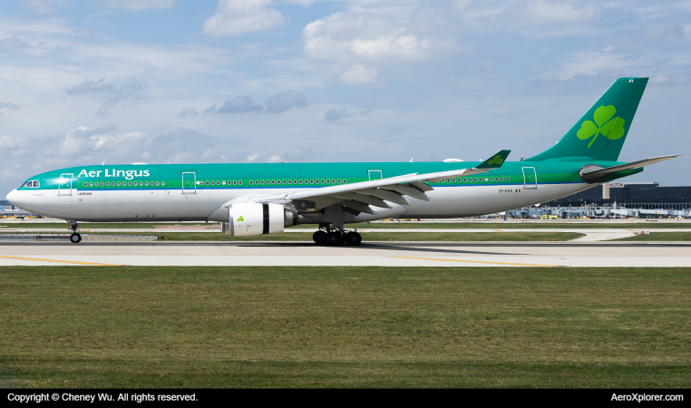 Photo of EI-EAV - Aer Lingus Airbus A330-300 at ORD on AeroXplorer Aviation Database