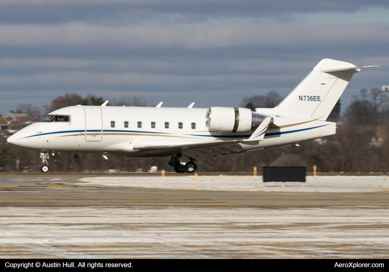 Photo of N736EE - PRIVATE Bombardier Challenger 604 at AGC on AeroXplorer Aviation Database