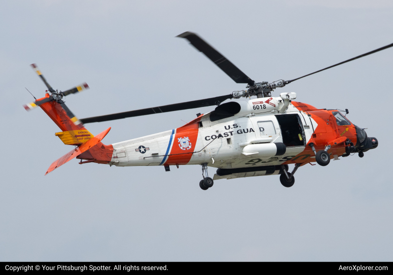 Photo of 6018 - USCG - United States Coast Guard Sikorsky HH-60J Jayhawk at LBE on AeroXplorer Aviation Database