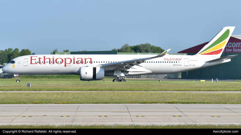 Photo of ET-AUC - Ethiopian Airlines Airbus A350-900 at MAN on AeroXplorer Aviation Database
