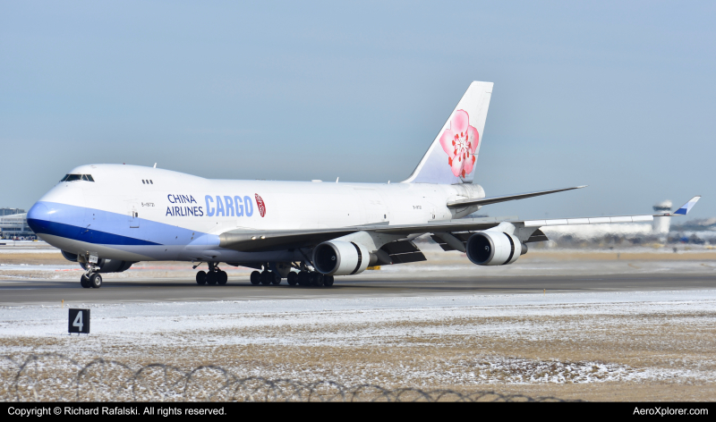 Photo of B-18721 - China Airlines Cargo Boeing 747-400F at ORD on AeroXplorer Aviation Database