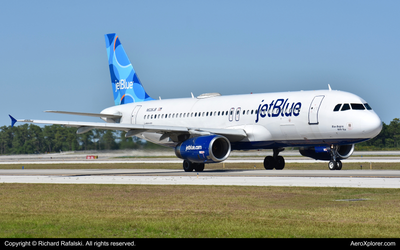 Photo of N638JB - JetBlue Airways Airbus A320 at MCO on AeroXplorer Aviation Database