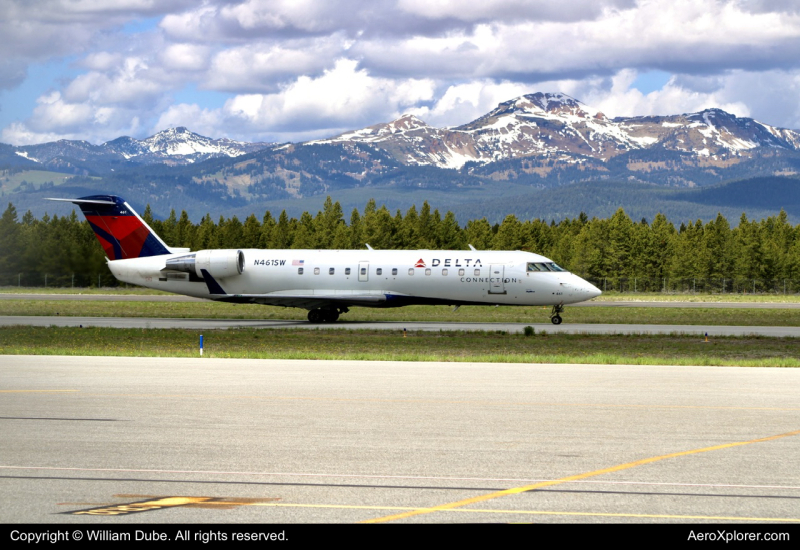 Photo of N461SW - Delta Connection Mitsubishi CRJ-200 at WYS on AeroXplorer Aviation Database