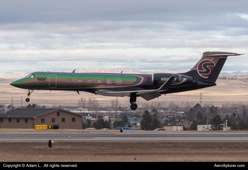 Photo of N888XY - Sexyjet Gulfstream V at BIL on AeroXplorer Aviation Database