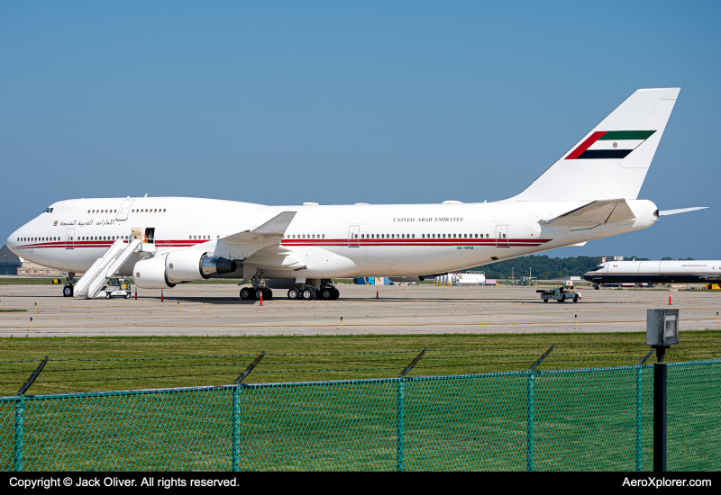 Photo of A6-HRM - Dubai Air Wing Boeing 747-400 at CLE on AeroXplorer Aviation Database