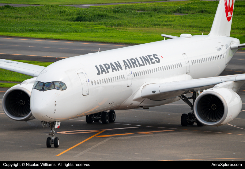 Photo of JA14XJ - Japan Airlines Airbus A350-900 at HND on AeroXplorer Aviation Database