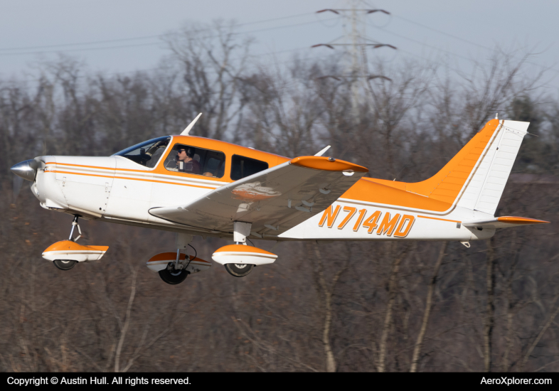 Photo of N714MD - Private  Piper PA-28 Cherokee at AGC on AeroXplorer Aviation Database