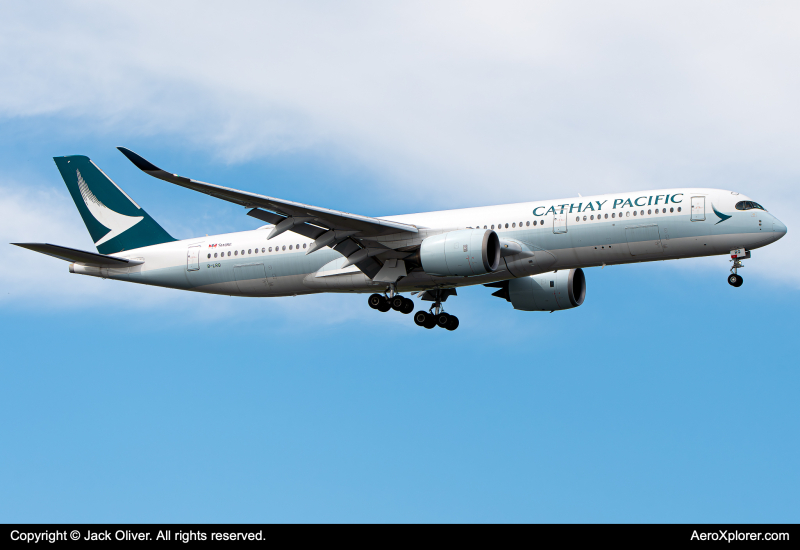 Photo of B-LRQ - Cathay Pacific Airbus A350-900 at JFK on AeroXplorer Aviation Database