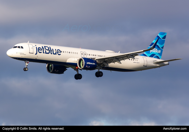 Photo of N4064J - JetBlue Airways Airbus A321NEO at AMS on AeroXplorer Aviation Database