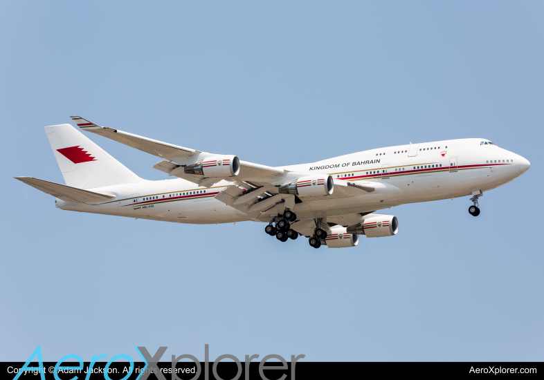 Photo of A9C-HAK - Kingdom of Bahrain Boeing 747-400 at ADW on AeroXplorer Aviation Database