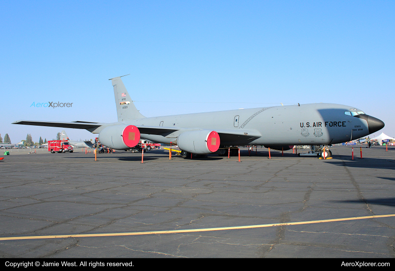 Photo of 60-0323 - USAF - United States Air Force Boeing KC-135 Stratotanker at MHR on AeroXplorer Aviation Database