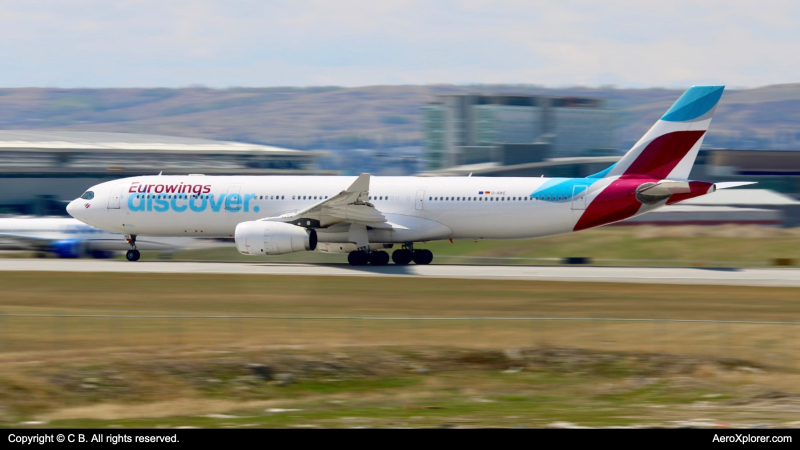 Photo of D-AIKE - Eurowings Discover Airbus A330-300 at YYC on AeroXplorer Aviation Database