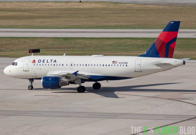 Photo of N354NB - Delta Airlines Airbus A319 at SAT on AeroXplorer Aviation Database