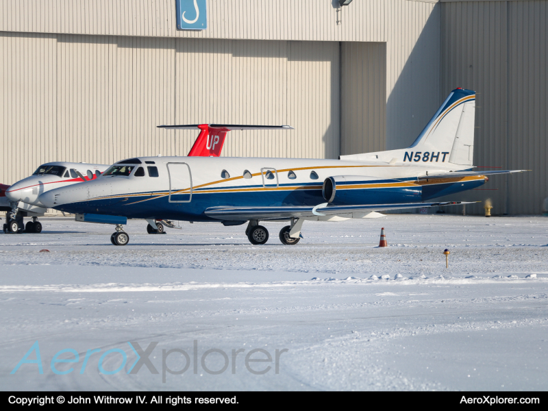 Photo of N58HT - American Air Charter  Rockwell NA-265-65 Sabreliner 65 at LUK on AeroXplorer Aviation Database