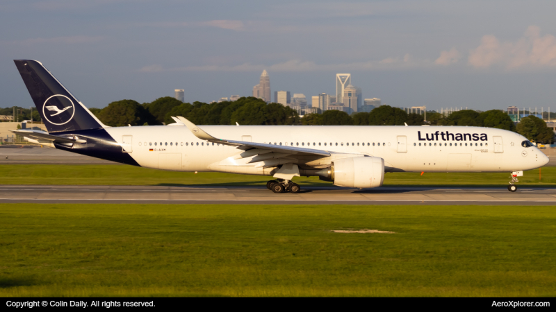 Photo of D-AIXM - Lufthansa Airbus A350-900 at CLT on AeroXplorer Aviation Database
